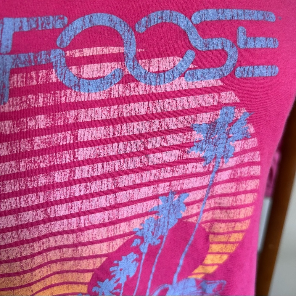 Vintage Foose T Shirt Women's M Pink Hot Rod Sunset Graphic Anvil 100% Cotton - Picture 2 of 8